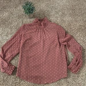 Soft Surroundings Blush Pink Blouse